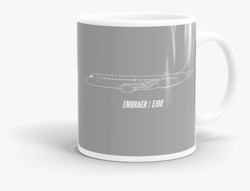 Embraer E190 Coffee Mug - Coffee Cup, HD Png Download