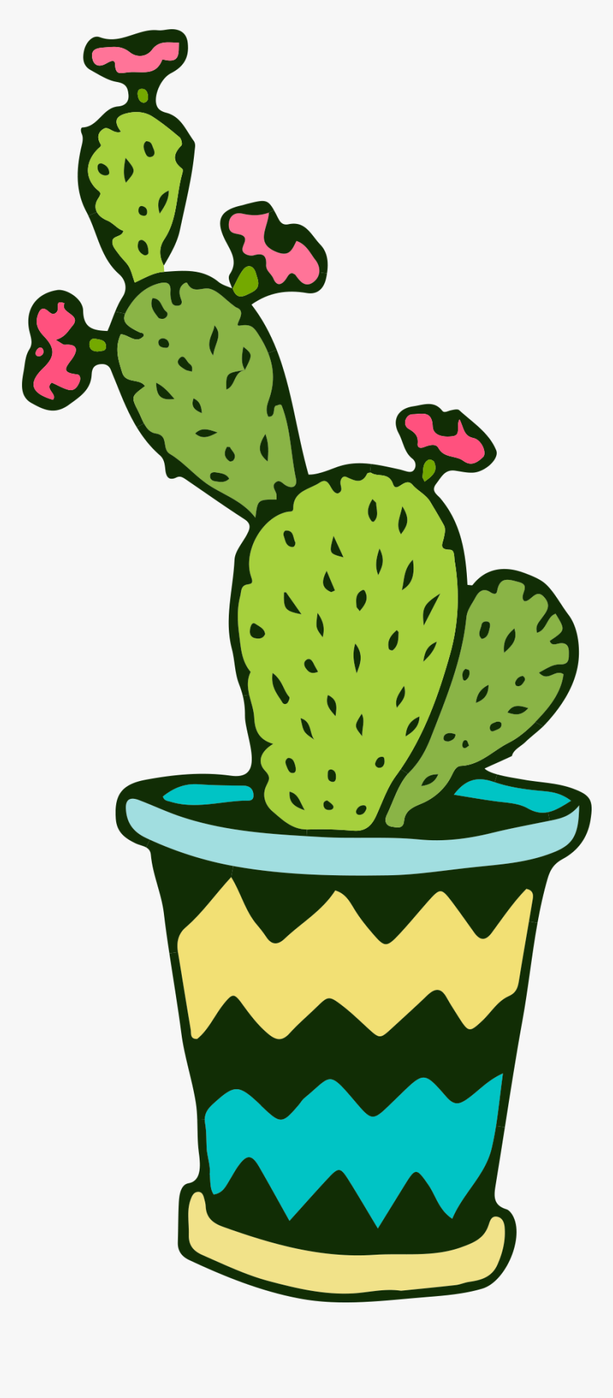 Cartoon Cactus Png Transparent, Png Download