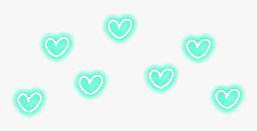 #crown #crowns #corona #heart #hearts #corazon #corazones - Corona De Corazones Neon, HD Png Download