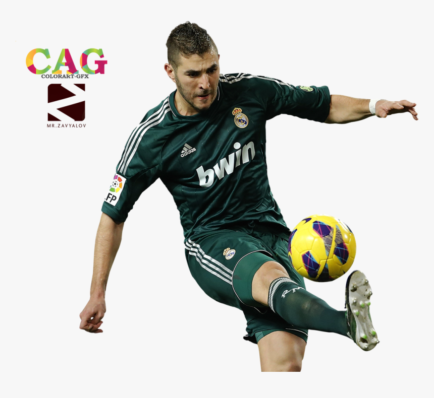 Karim Benzema render - Kick Up A Soccer Ball, HD Png Download