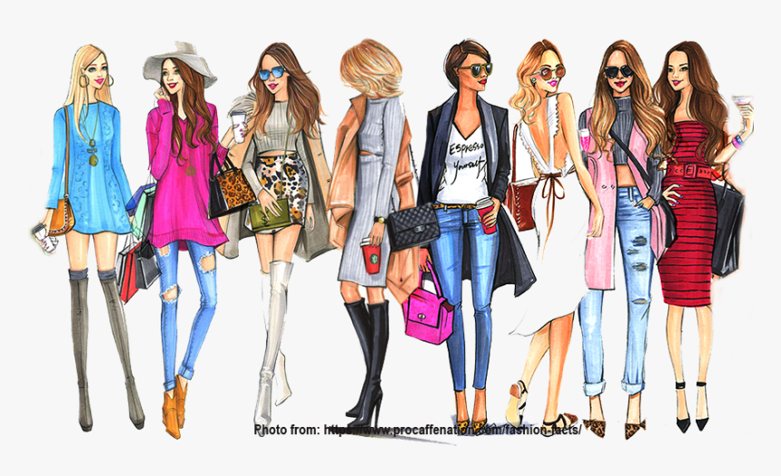 Ako Si Hanny - Runway Fashion Show Illustration, HD Png Download