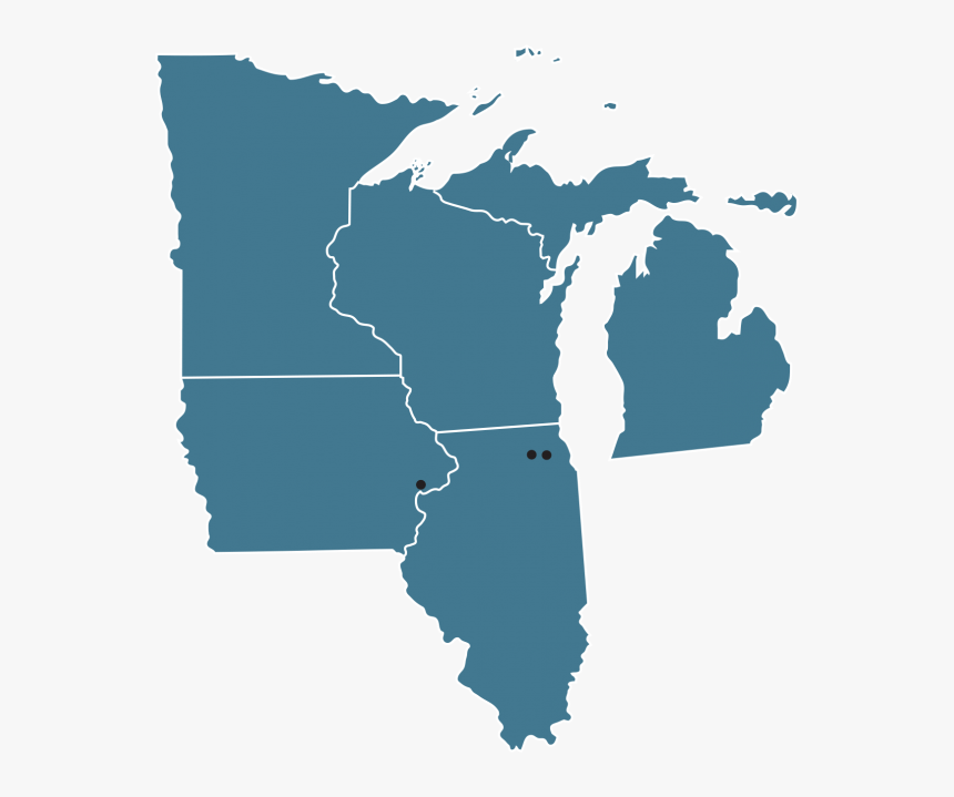 Map Of Rjn S Central Operations - Fall Foliage Illinois 2019, HD Png Download