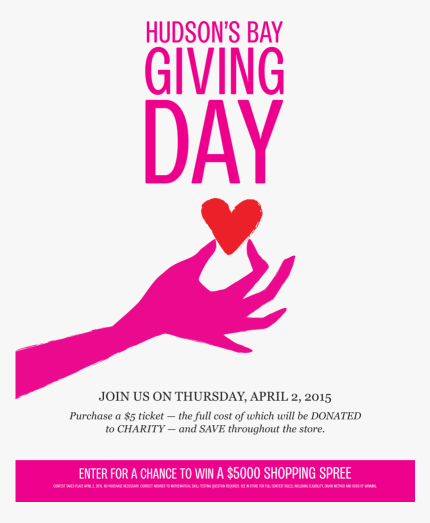 Hudson's Bay Giving Day, HD Png Download