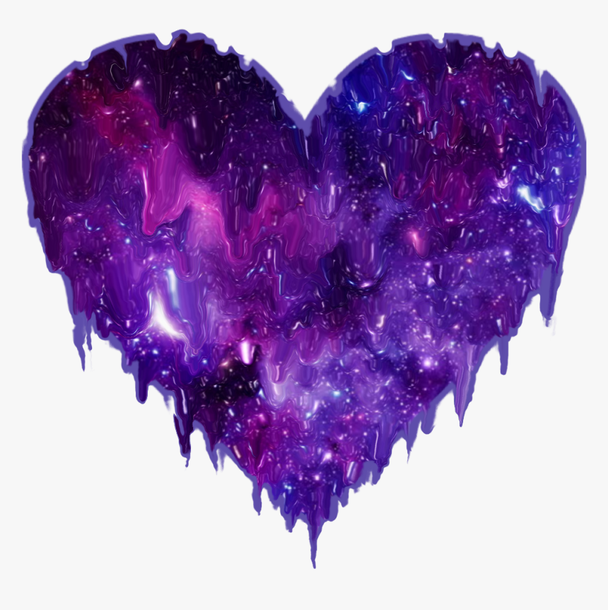 #corazon #heart #derretido #galaxia - Galaxia Derretida, HD Png Download