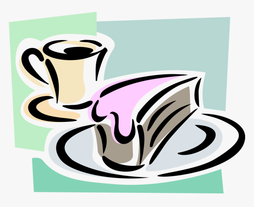 Transparent Coffee Vector Png - Coffee And Dessert Clip Art, Png Download