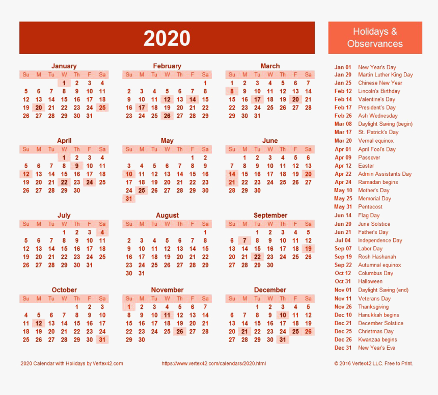 2020 Calendar Png Hd Image - Calendar 2020 With Hijri, Transparent Png