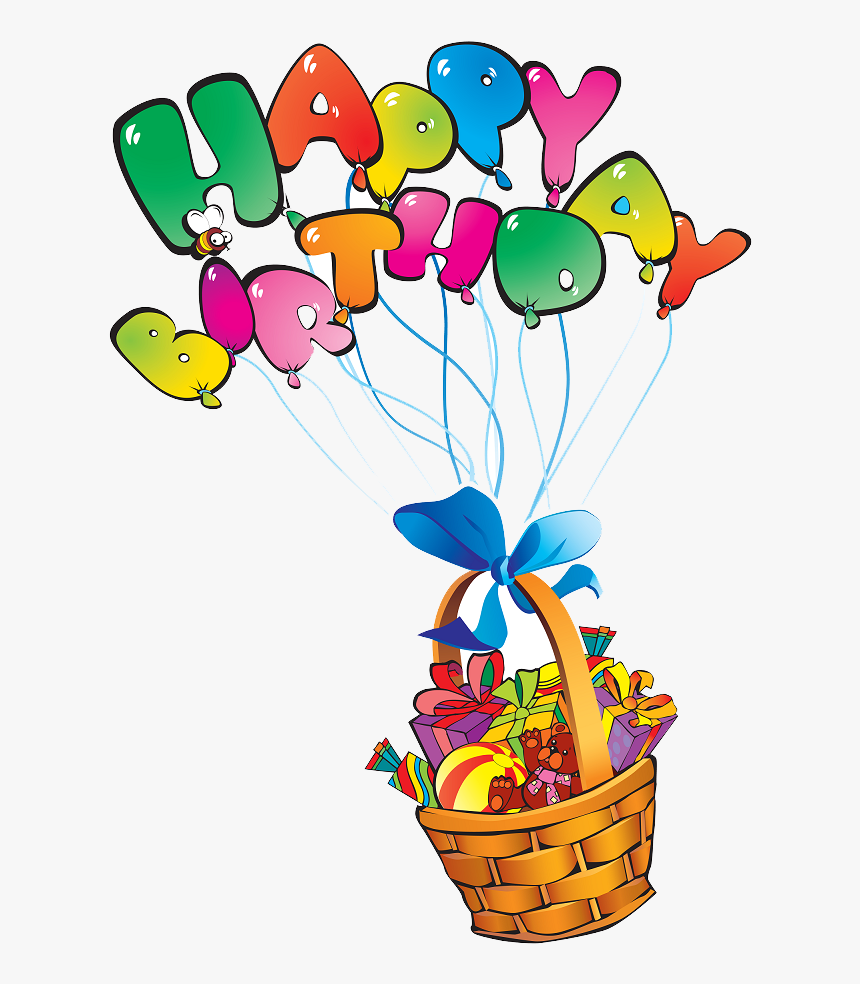 Transparent Background Happy Birthday Balloon Png, Png Download
