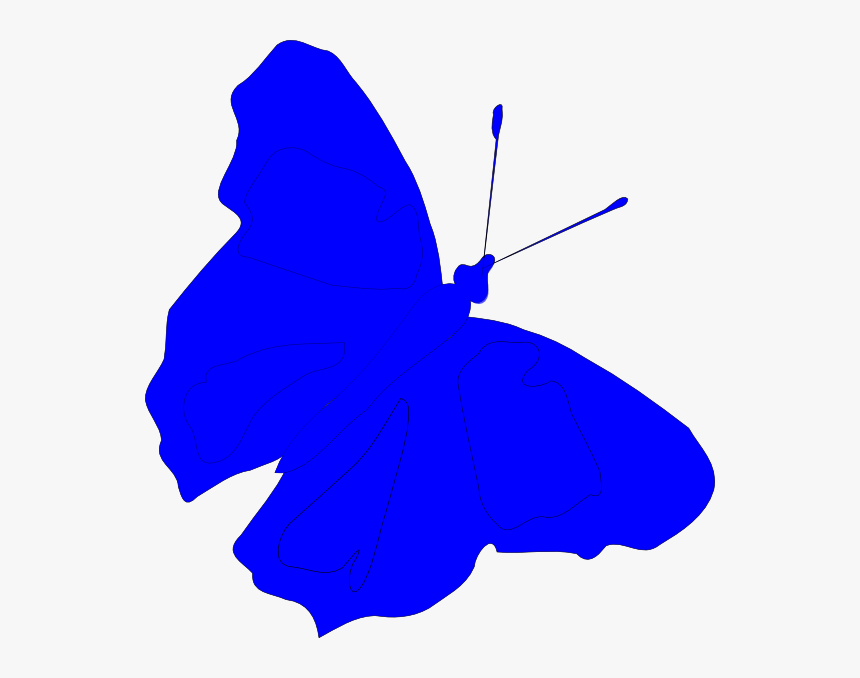 Blue - Purple Butterfly Hi, HD Png Download