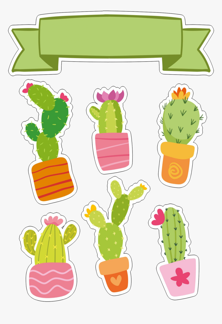 Cactos Imagens Decorativas Para Festas Infantis - Kaktus Comic, HD Png Download