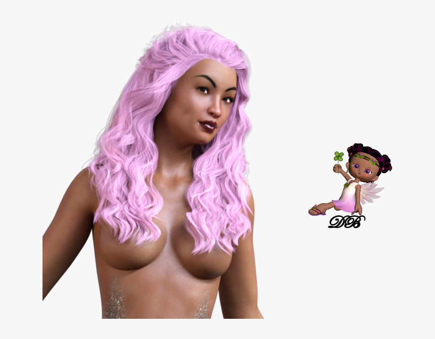 Tube Sirène Femme 3d - Lace Wig, HD Png Download