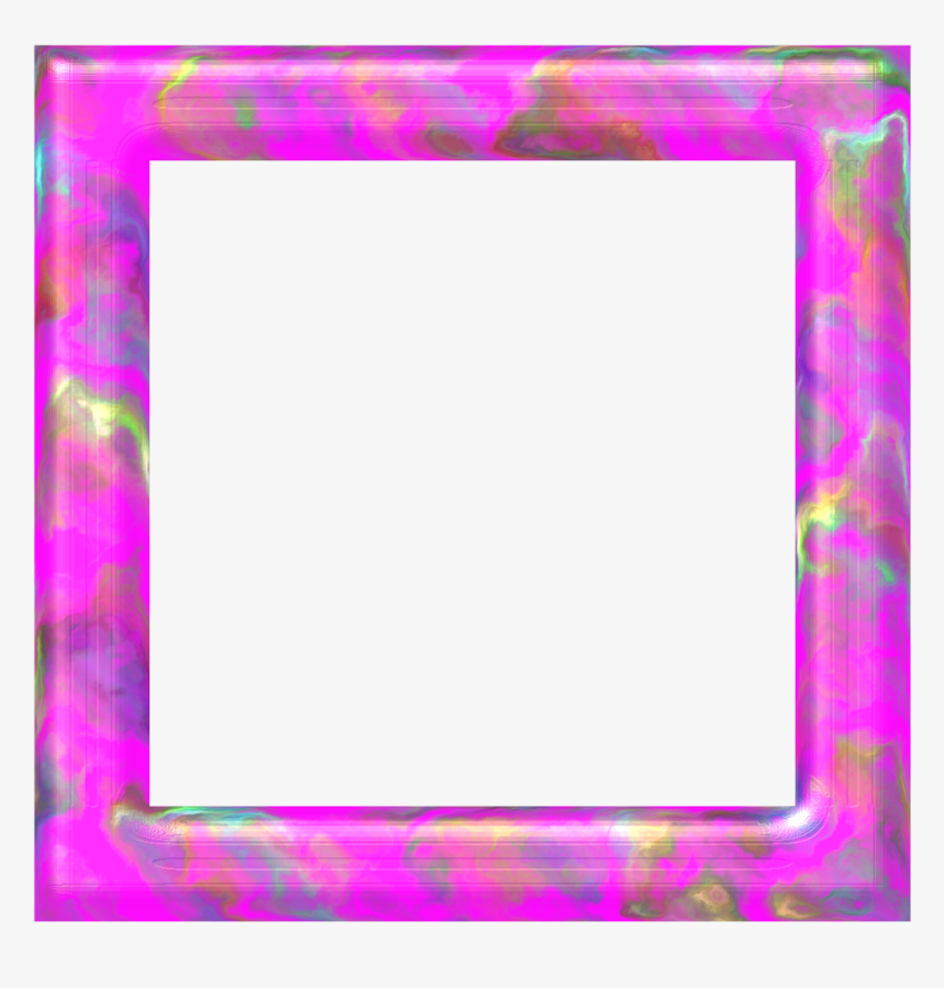Moldura Quadrada Pink Mancha - Picture Frame, HD Png Download