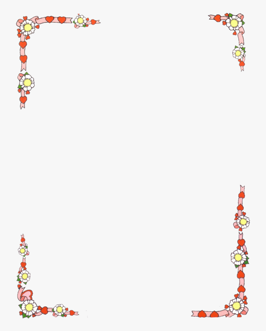 Bordure Valentine Ded - Moldura De Pagina Png, Transparent Png