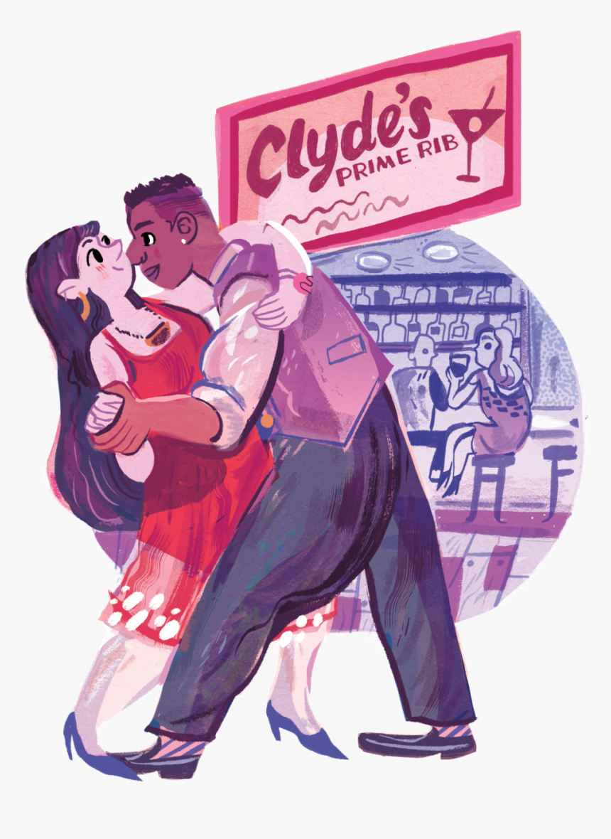 0218 Dates Romantic Clyde S D03dqp - Cartoon, HD Png Download