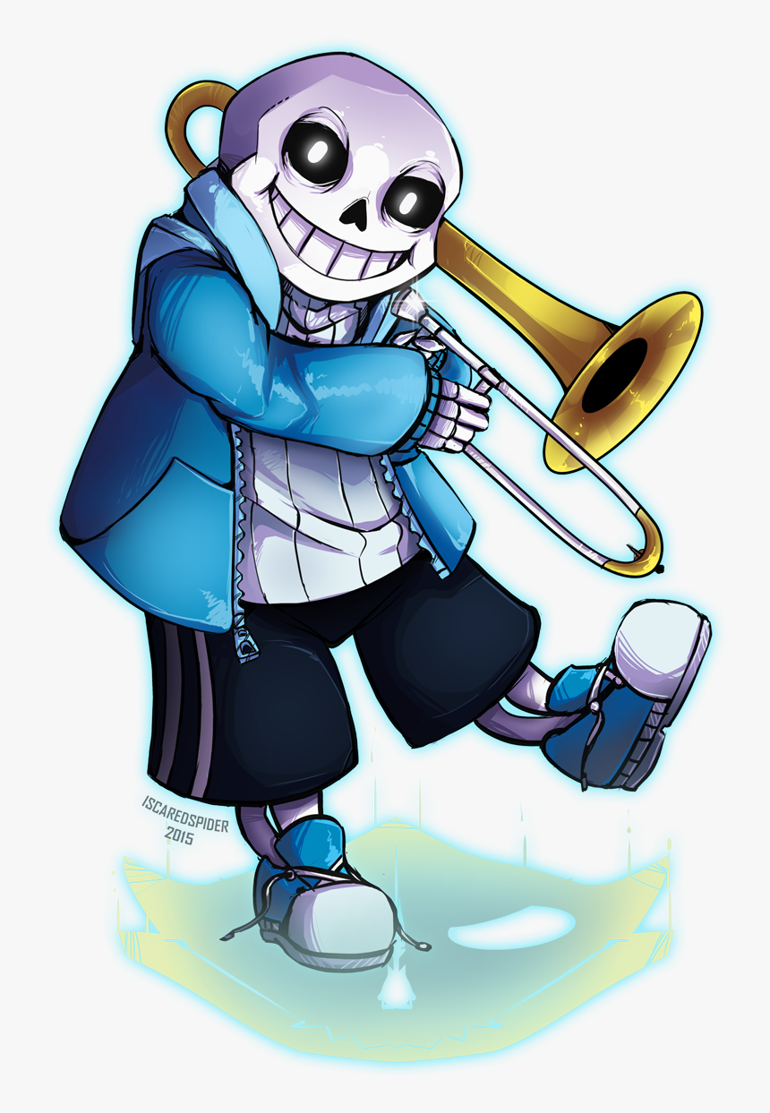 Graphic Royalty Free Stock The By Iscaredspider On - Sans The Skeleton Art, HD Png Download