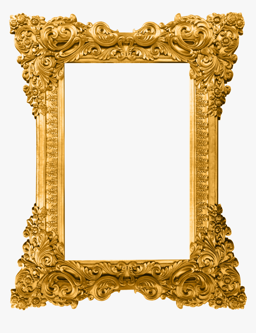 Gold Picture Frame Png, Transparent Png