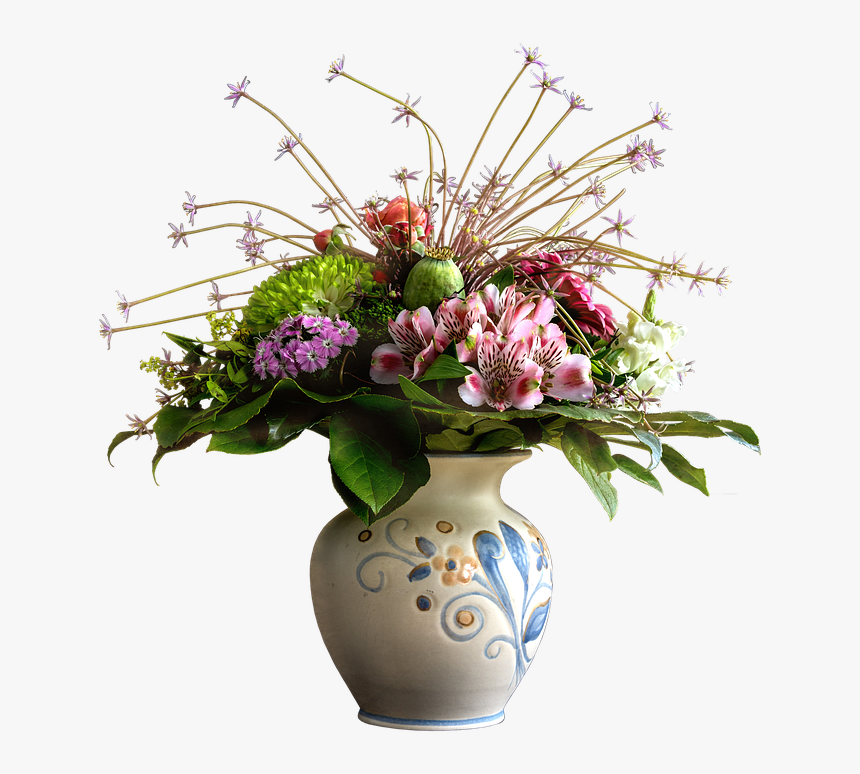 Transparent Flowers In Vase Png - Amaryllis Boeket, Png Download