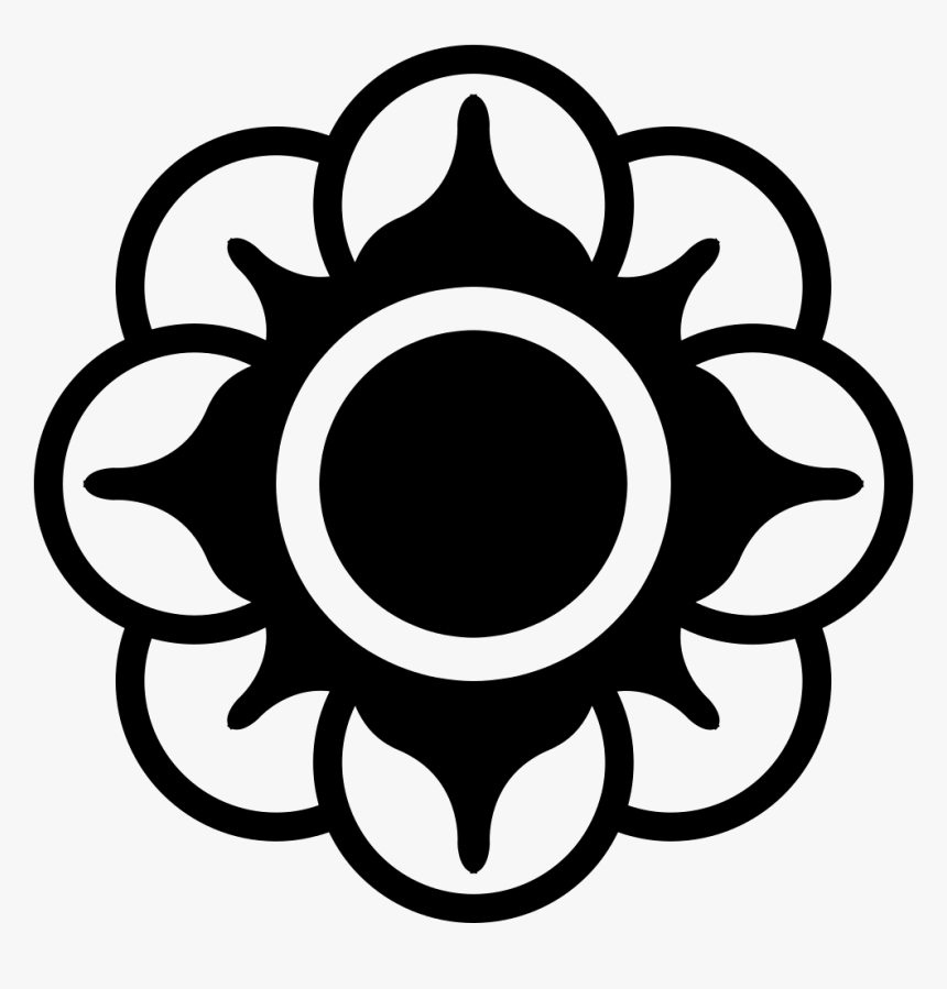Flower With Circular Petals Variant - Vector Graphics, HD Png Download