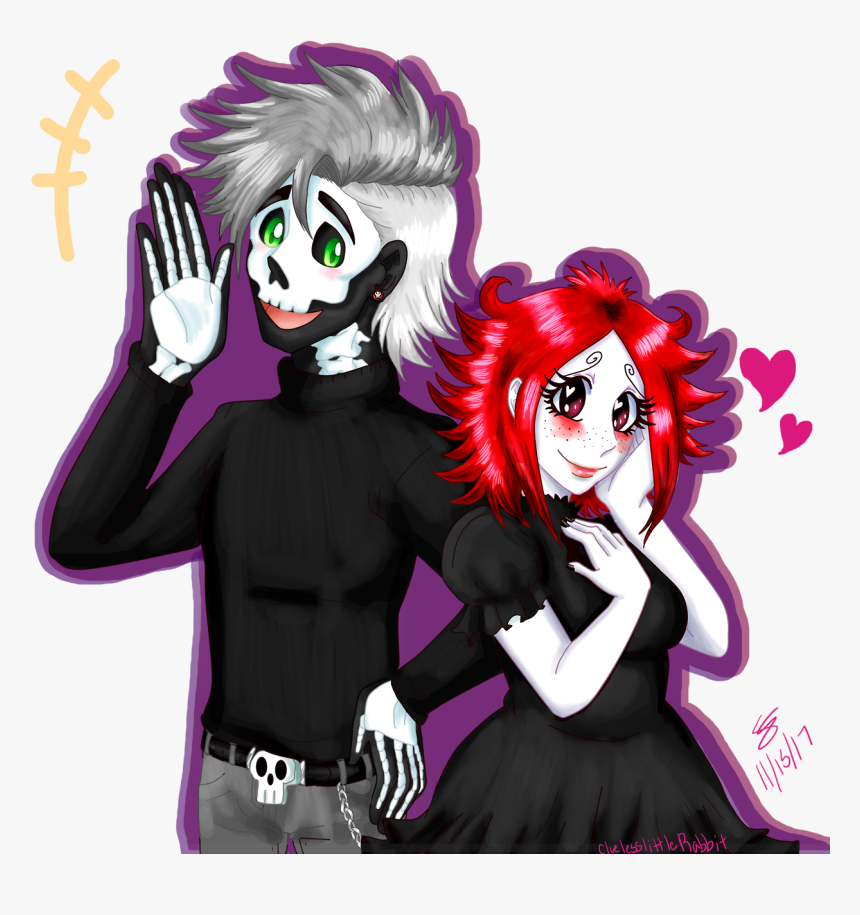 Transparent Gothic Skull Png - Cartoon, Png Download