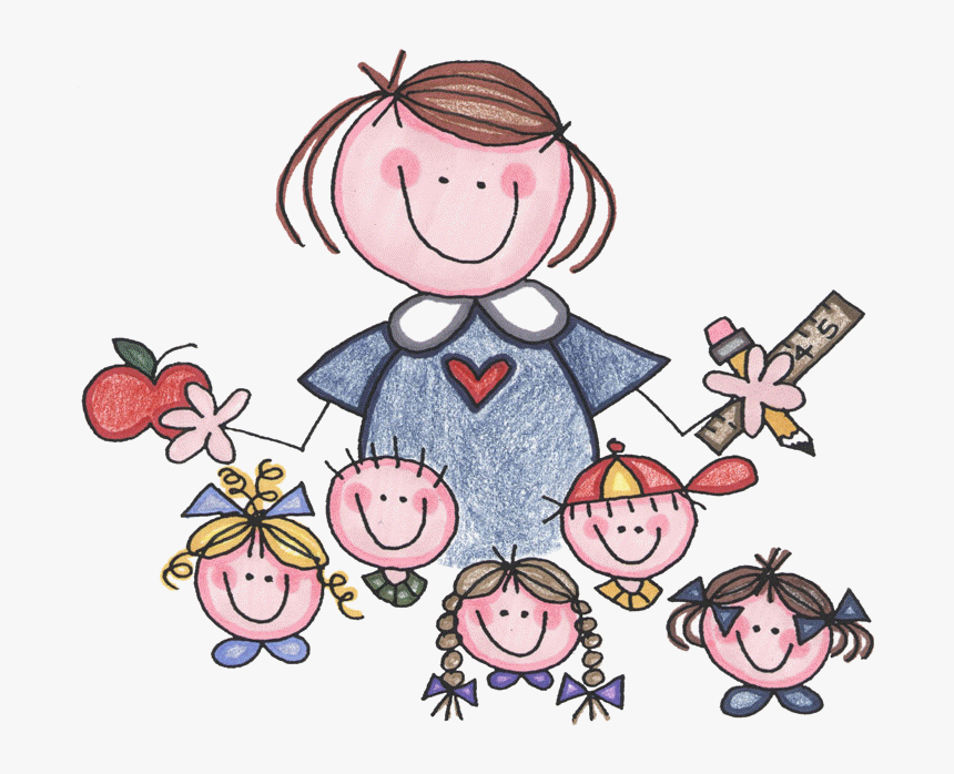 Teacher And Students Clip Art, HD Png Download