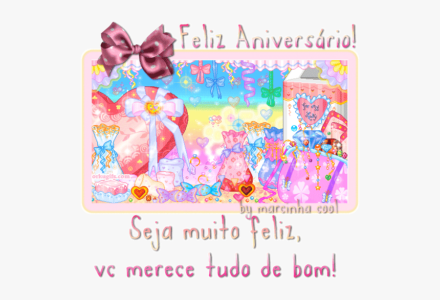 Feliz Aniversário - Gifs Kawaii, HD Png Download