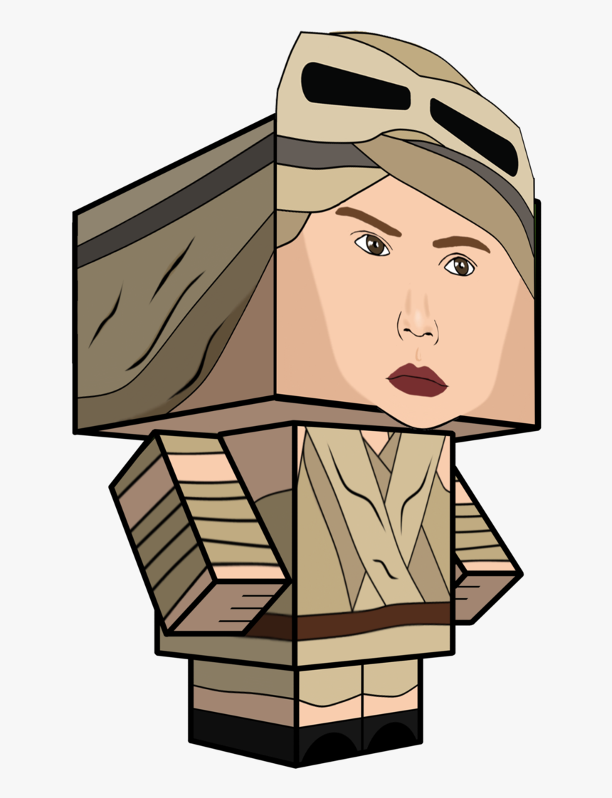 Rey Star Wars Clipart Jpg Library Library Rey Star - Cube Craft, HD Png Download