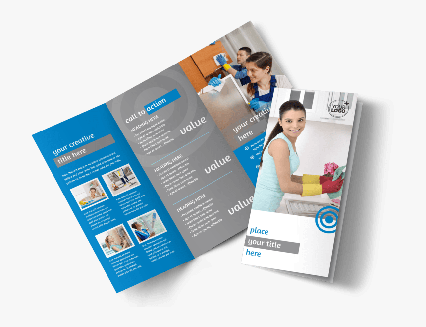 House Cleaning Service Brochure Template Preview - Cleaning Service Brochure, HD Png Download