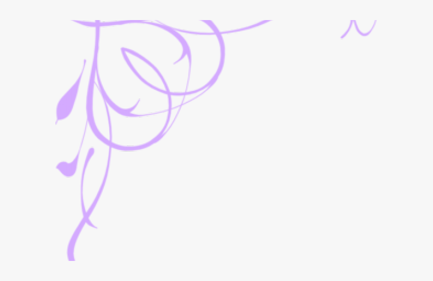 Lilac Clipart Scroll - Green Swirls, HD Png Download