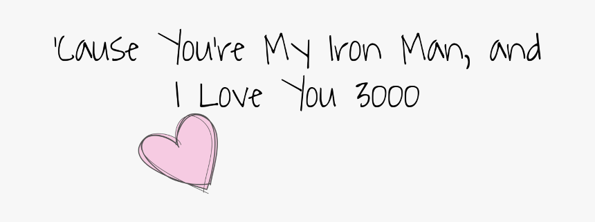 #freetoedit #iloveyou #iloveyou3000 #ironman #endgame - Heart, HD Png Download