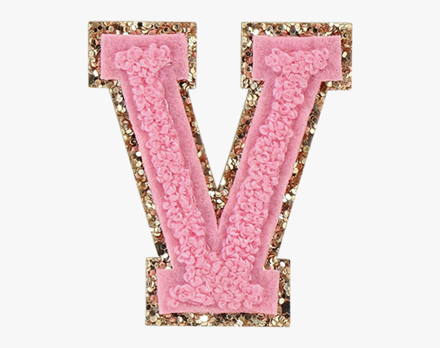 Guava Glitter Varsity Letter Patches - Cross, HD Png Download