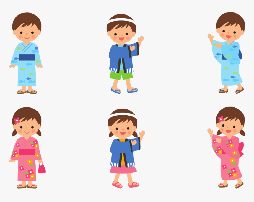 Boy In Kimono Clipart, HD Png Download