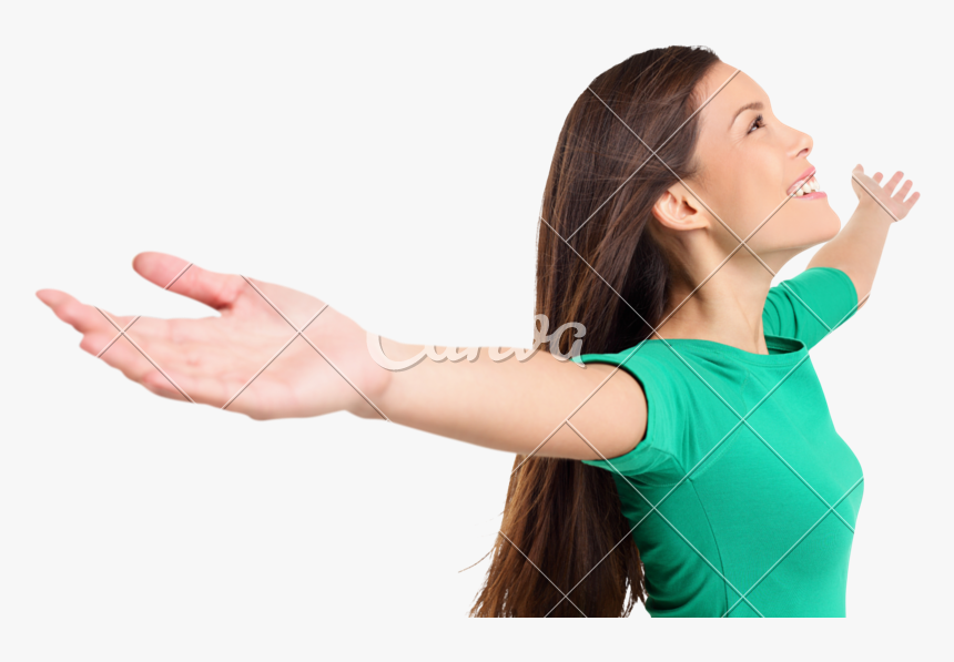 Free Happy Elated Out Up Photos By - Free Pictures Of Happy Women, HD Png Download