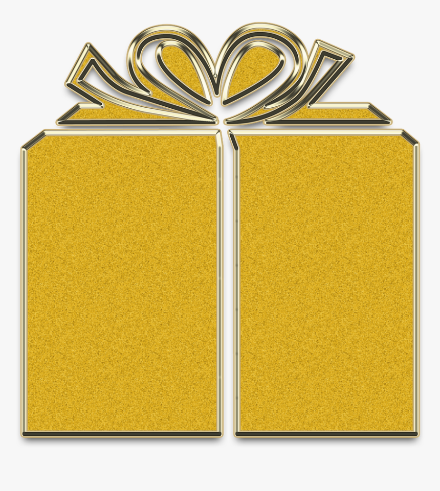 Подарок Золотой Пнг, HD Png Download
