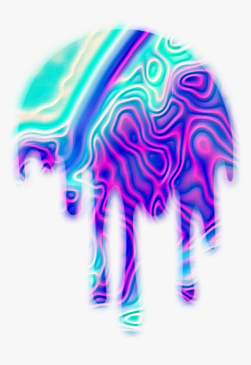 #neon #glitch - Graphic Design, HD Png Download