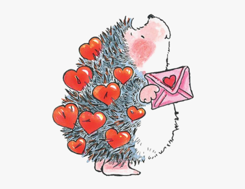 #ftestickers #watercolor #painting #hedgehog #hearts - Penny Black Igel Stempel, HD Png Download