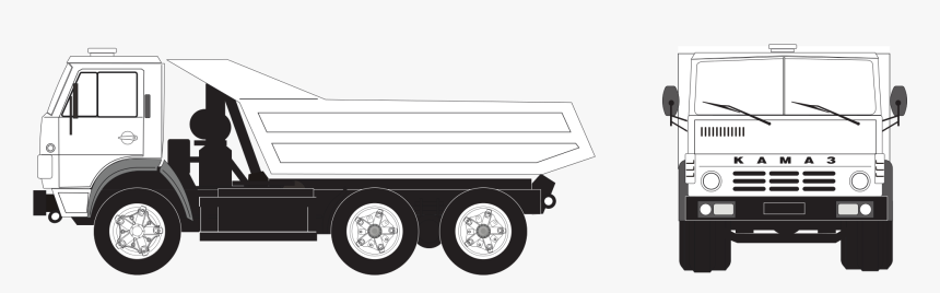 Graphical Truck Truck Vector Transport Object - Vector Xe Tải, HD Png Download