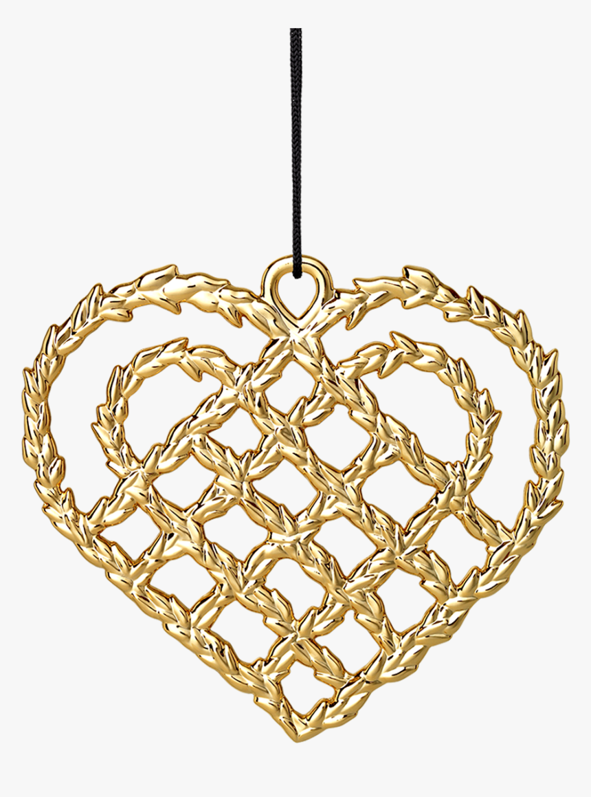Christmas Heart H10 8 Gold Plated Karen Blixen - Karen Blixen Julepynt, HD Png Download