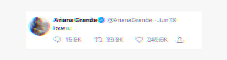 #arianagrande #tweet #aesthetic #loveyou #freetoedit - Electric Blue, HD Png Download