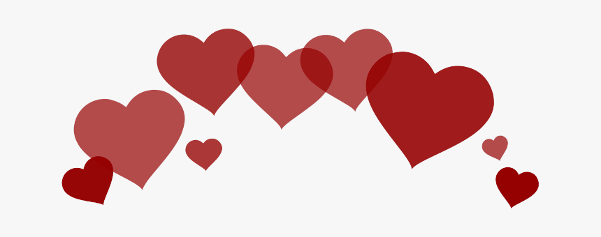 #red #hearts #heartcrown #crown #asthetic #asthetics - Bts, HD Png Download