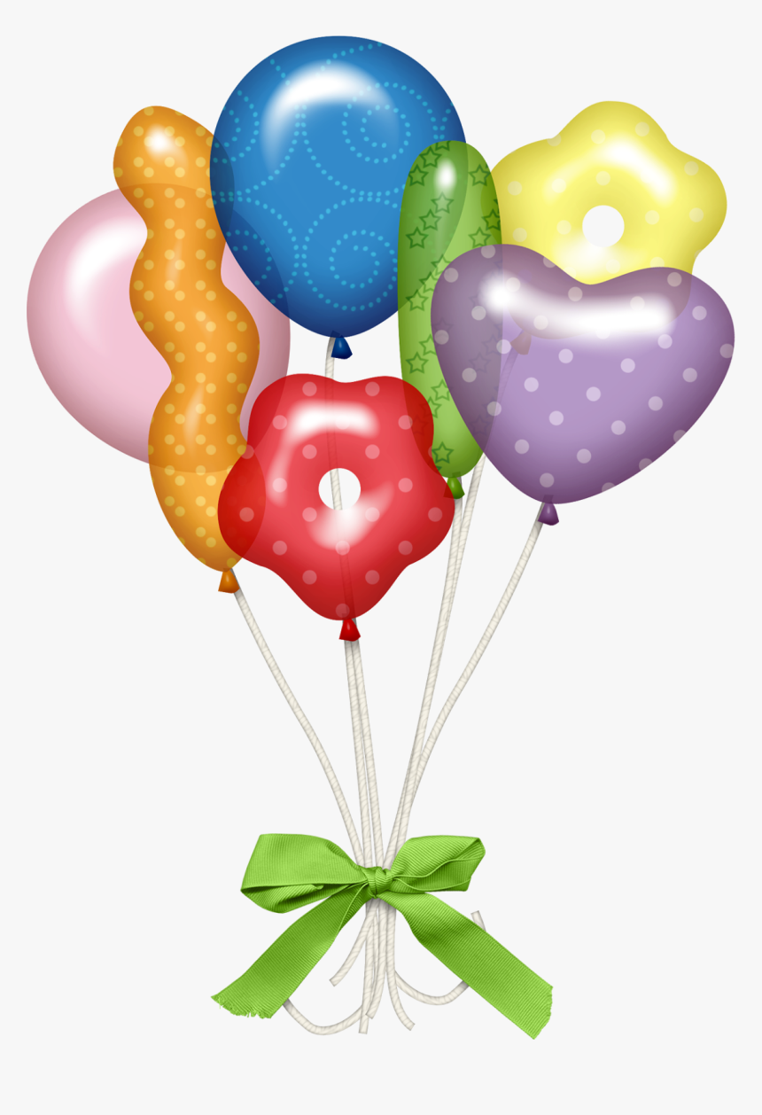 Balloons And Confetti Png, Transparent Png