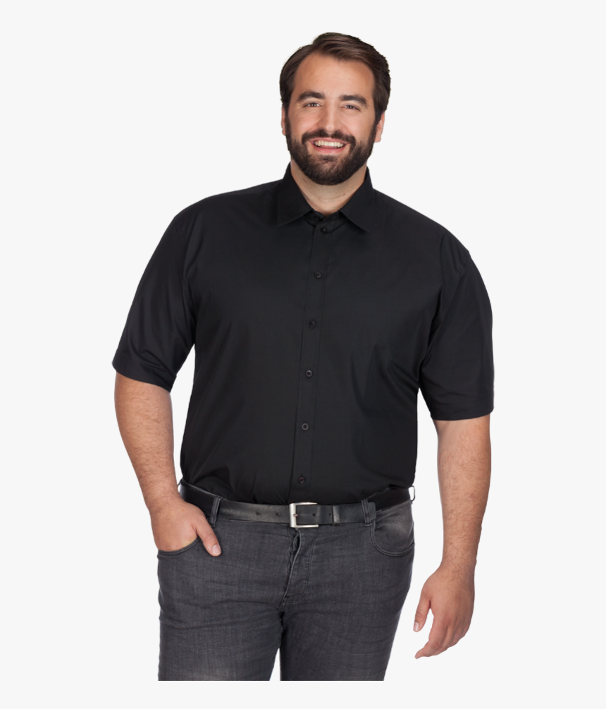 Business Shortsleeve Shirt Workwear Plus Size Men - Mens Collared T Shirts Plus Sizes, HD Png Download