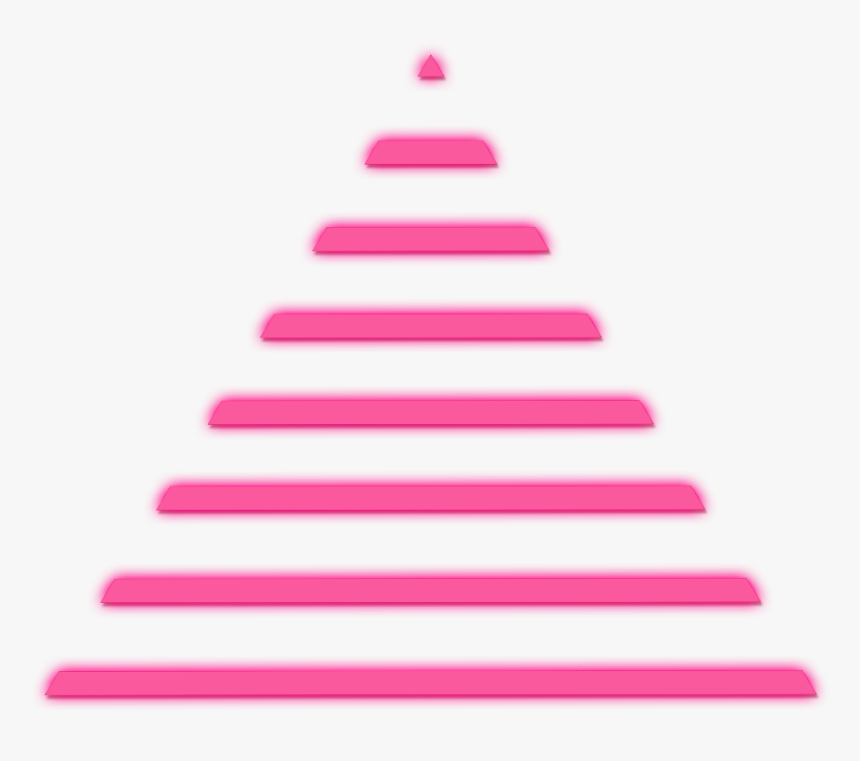 #neon #glow #effect #lines #neoneffect #border #triangleart - Christmas Tree, HD Png Download