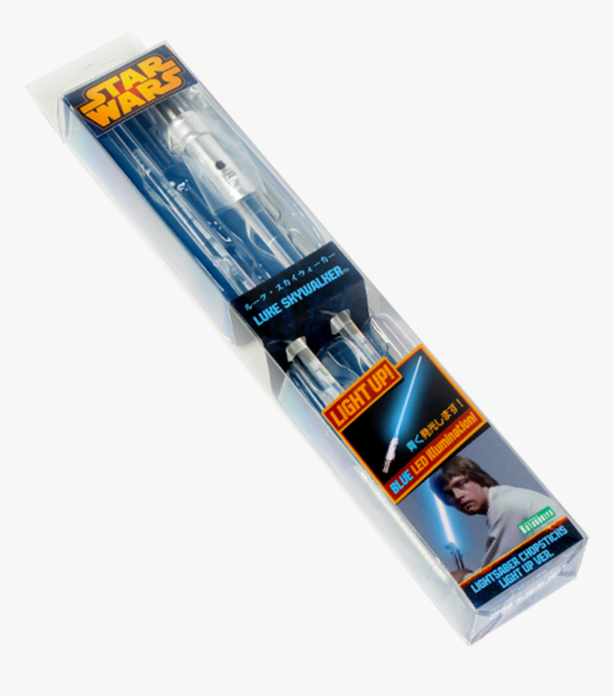 Luke Skywalker Lightsaber Light-up Chopsticks - Star Wars Luke Skywalker, HD Png Download