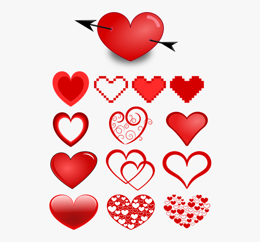 Heart Templates, HD Png Download