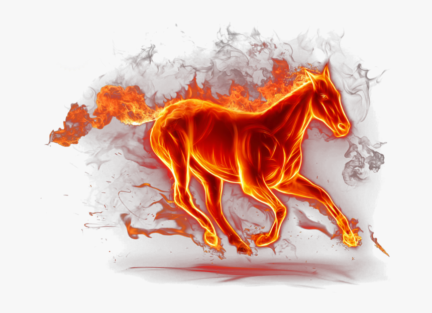Horse Flame Png, Transparent Png