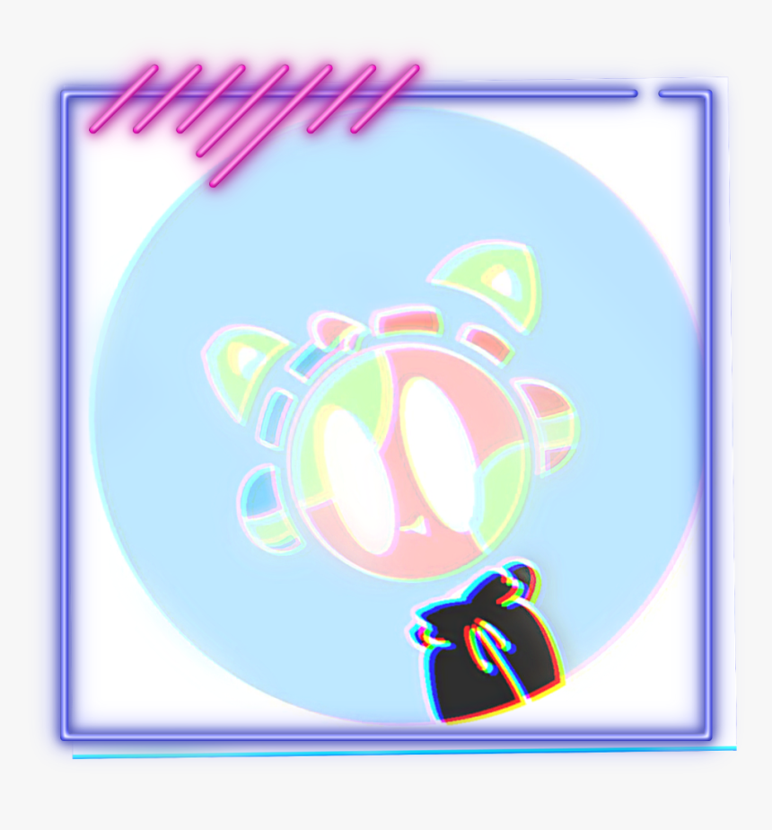 #glitch #neon #freetoedit - Illustration, HD Png Download