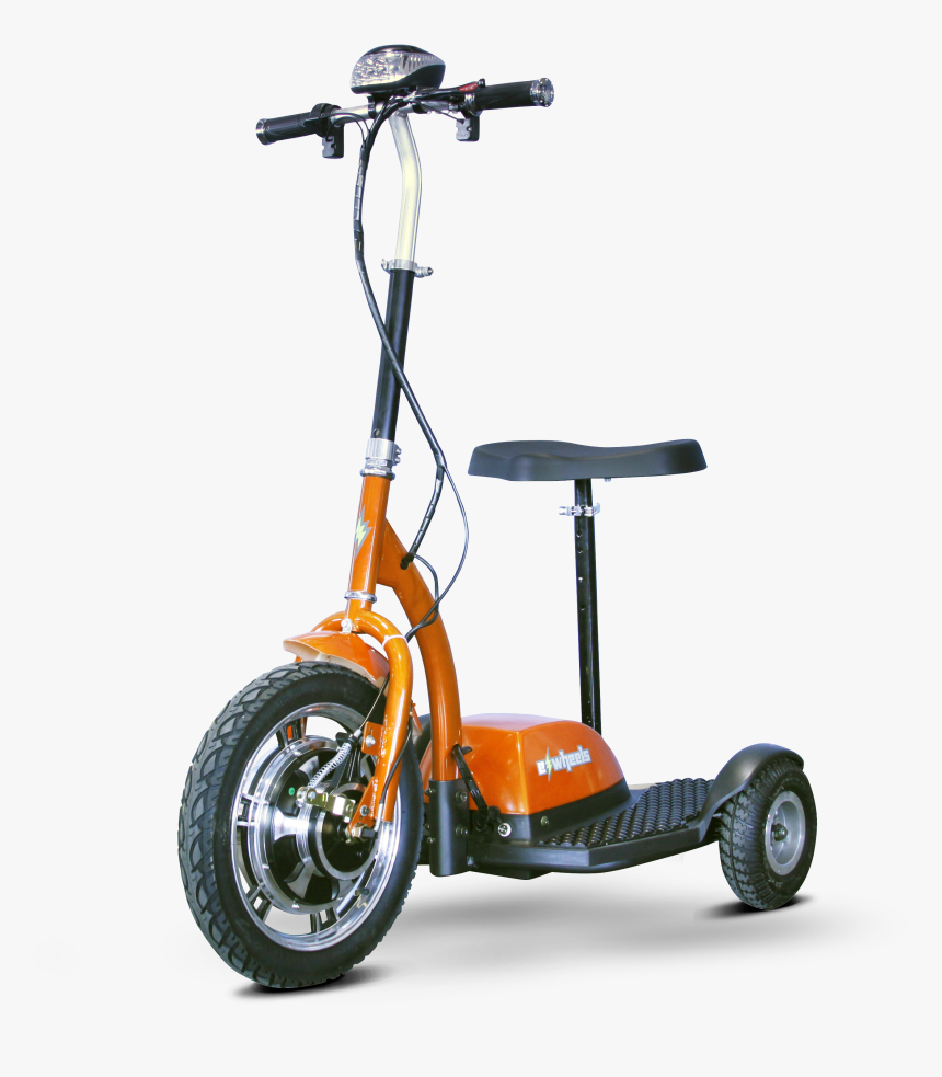 Ewheels Ew-18 Stand/ride Scooter With Folding Tiller - E-wheels, HD Png Download