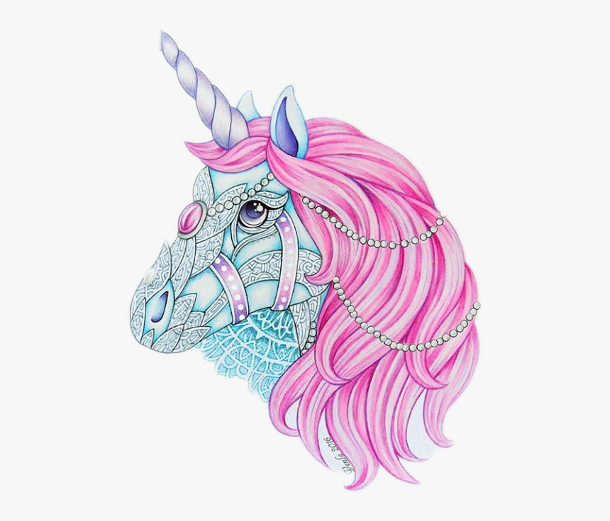 #unicorn #unicorns #unicornio #pink #rainbow #animal - Illustration, HD Png Download