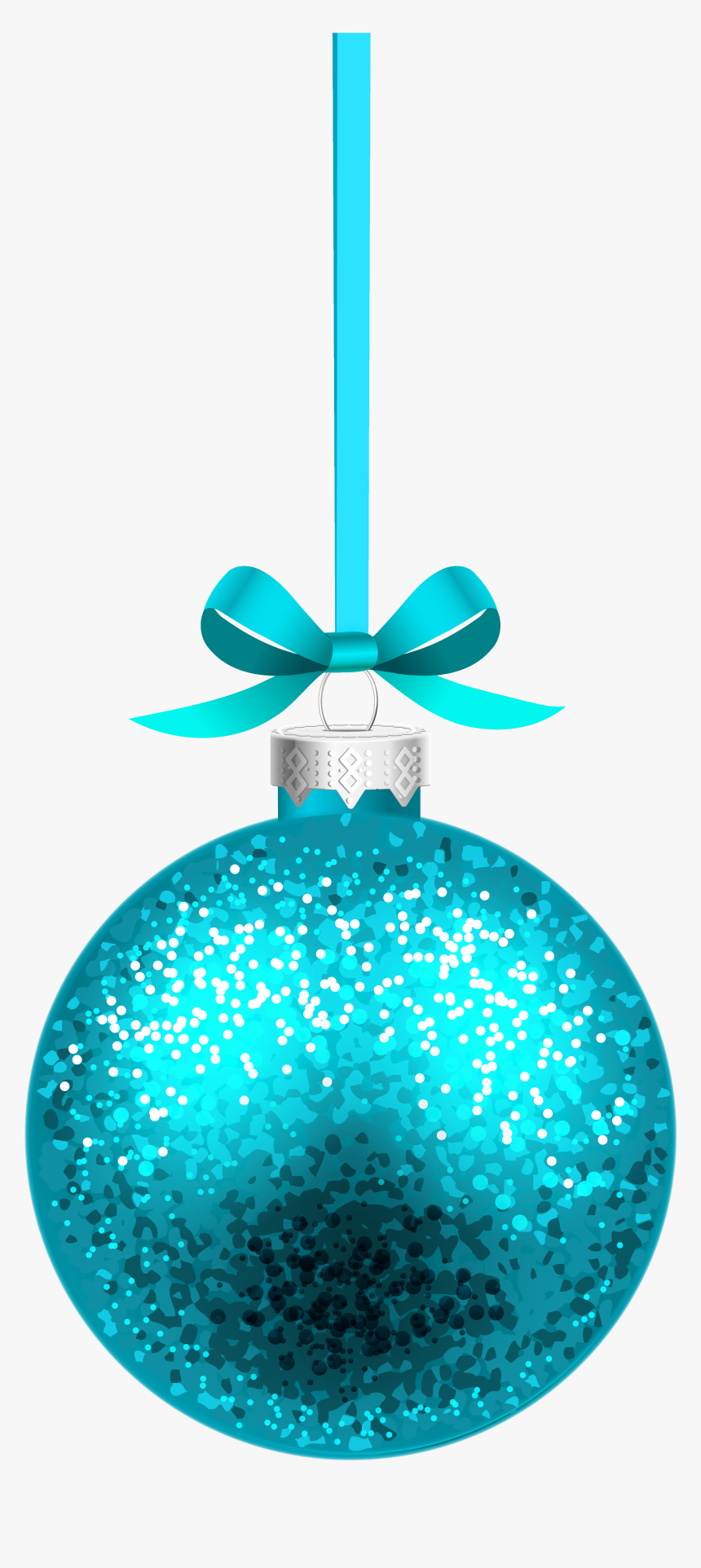 Blue Christmas Ball Png - Green And Blue Christmas Ornaments Png, Transparent Png