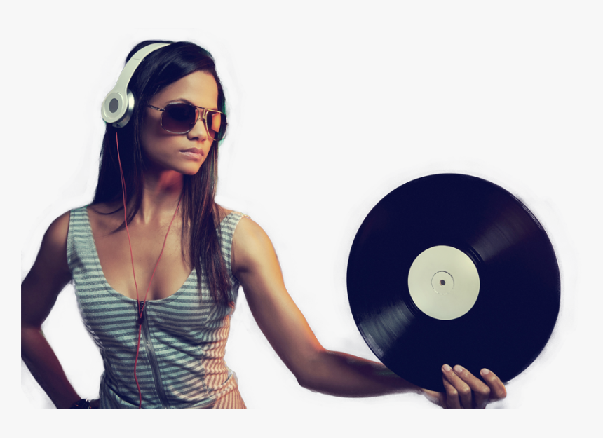 Girl With Music Png Transparent, Png Download