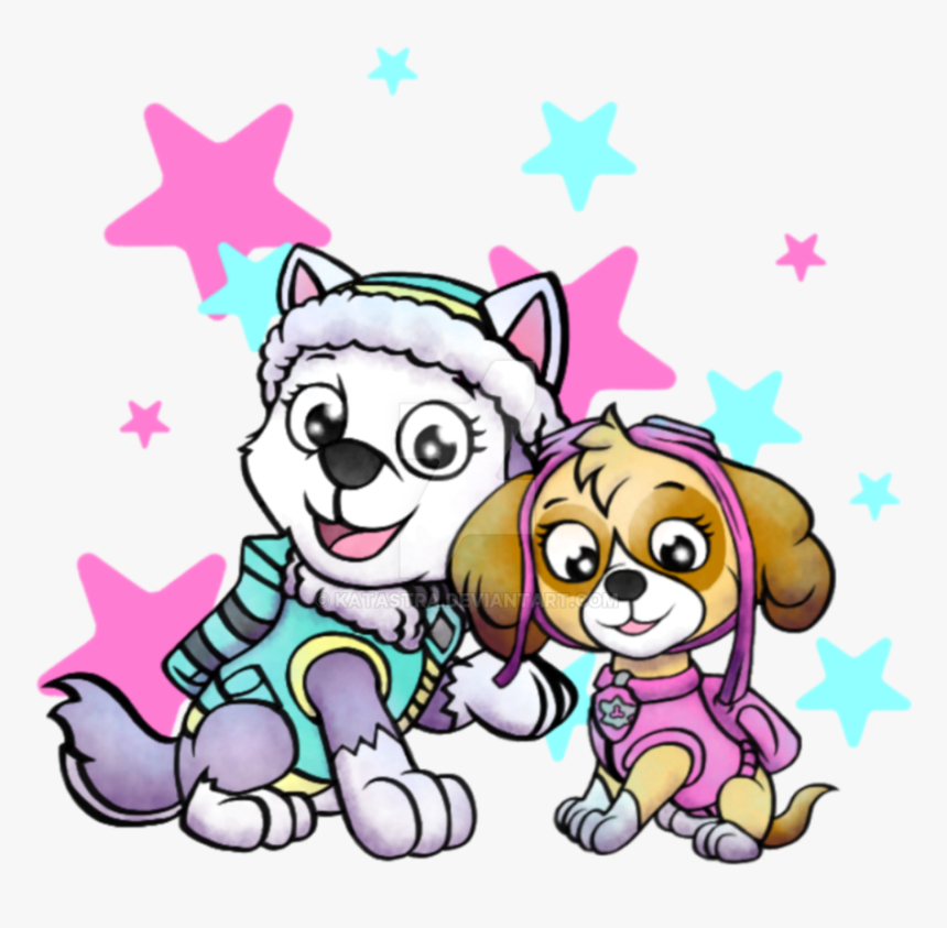 Paw Patrol Girls By Katastra On Deviantart - Girl Paw Patrol Clipart, HD Png Download